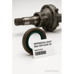 Rotary Shaft Seal CORTECO 12011192 NBR BASL Oil Seal 60x80x10 - Differential Shaft Seal with Dust Lip