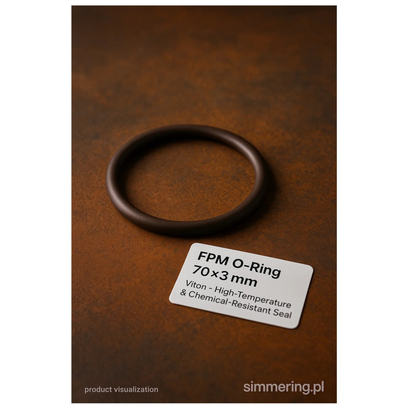 Oring FPM 70x3 mm Viton – uszczelka wysokotemperaturowa i chemoodporna