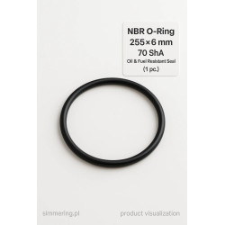 NBR O-Ring 255x6 mm 70 ShA - single piece | simmering.pl