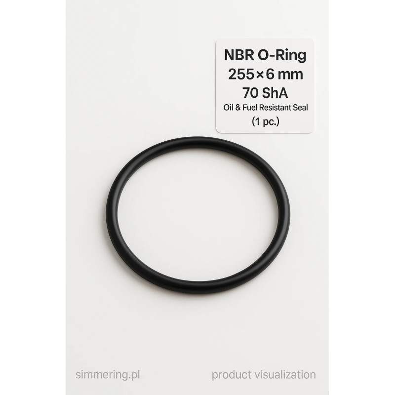 NBR O-Ring 255x6 mm 70 ShA - single piece | simmering.pl