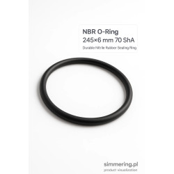 NBR O-Ring 245×6 mm 70 ShA – Durable Nitrile Rubber Sealing Ring