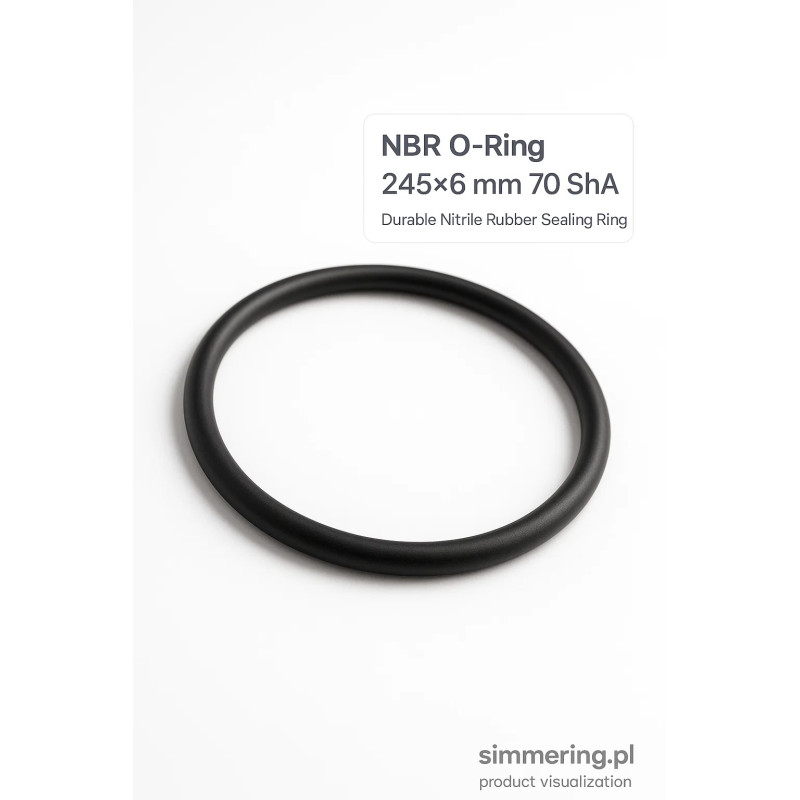 NBR O-Ring 245×6 mm 70 ShA – Durable Nitrile Rubber Sealing Ring