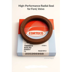Rotary Shaft Seal CORTECO 20026695 FPM BASLRD Oil Seal 51x65x7 – High-Performance Radial Seal for Ford, Volvo