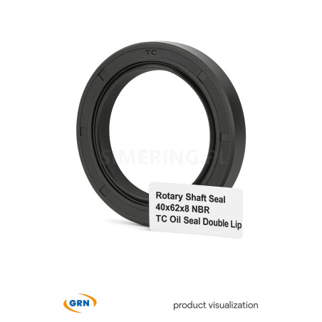 Rotary Shaft Seal 40x62x8 NBR TC Oil Seal Double Lip
