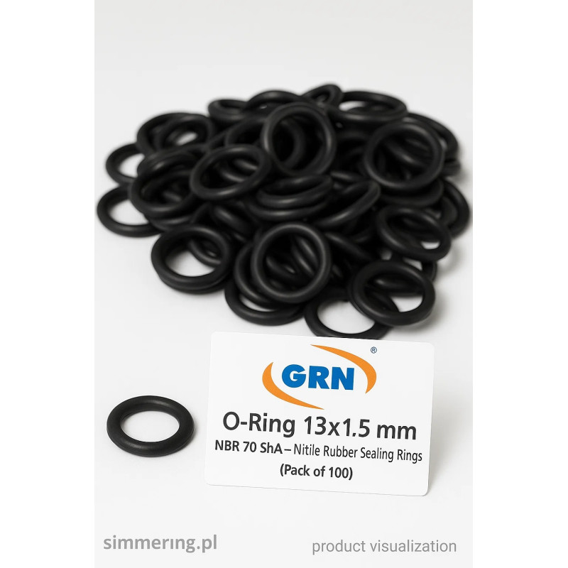 Oring 13x1,5 NBR 70 ShA – Uszczelka gumowa olejoodporna (100 szt.)