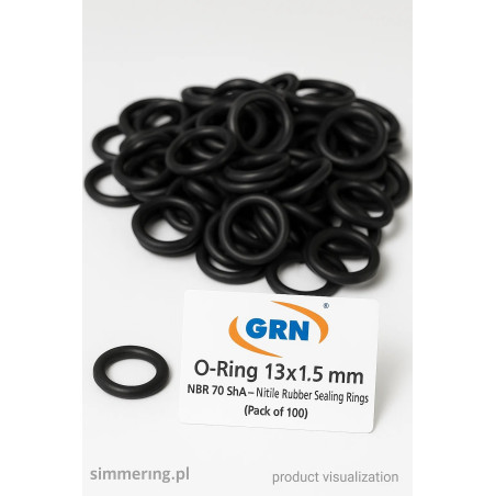 Oring 13x1,5 NBR 70 ShA – Uszczelka gumowa olejoodporna (100 szt.)