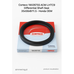 CORTECO 19026755 ACM LHTC9 35x56x8/11,5 Uszczelniacz różnicowy Honda