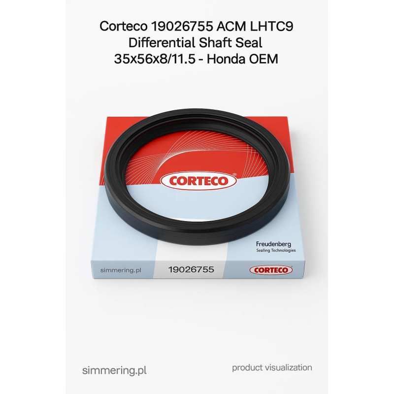 CORTECO 19026755 ACM LHTC9 35x56x8/11,5 Uszczelniacz różnicowy Honda