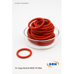 Oring 44x3,5 MVQ 70 ShA