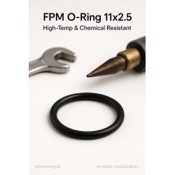 Viton (FPM) O-Ring 11 × 2.5 mm – High-Temperature Fluoroelastomer Seal