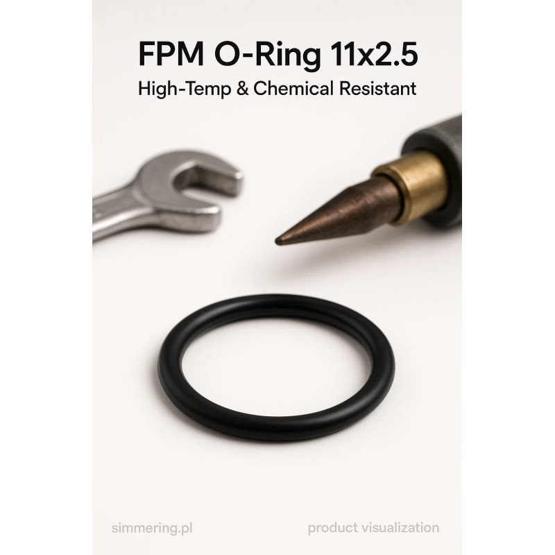 Viton (FPM) O-Ring 11 × 2.5 mm – High-Temperature Fluoroelastomer Seal