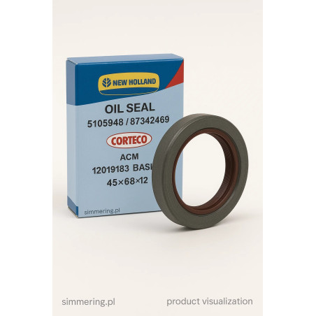 New Holland Oil Seal 5105948 / 87342469 – Corteco ACM 12019183 BASLX7 45×68×12