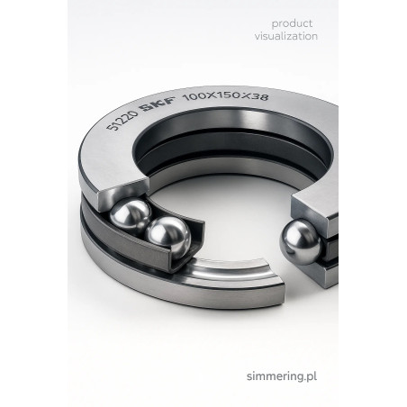 SKF 51220 Thrust Ball Bearing 100x150x38 mm