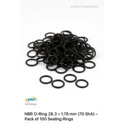 NBR O-Ring 28.3 × 1.78 mm (70 ShA) – Pack of 100 Sealing Rings