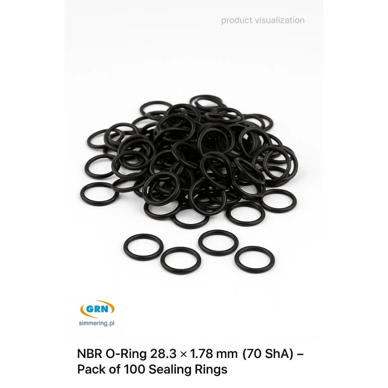 NBR O-Ring 28.3 × 1.78 mm (70 ShA) – Pack of 100 Sealing Rings