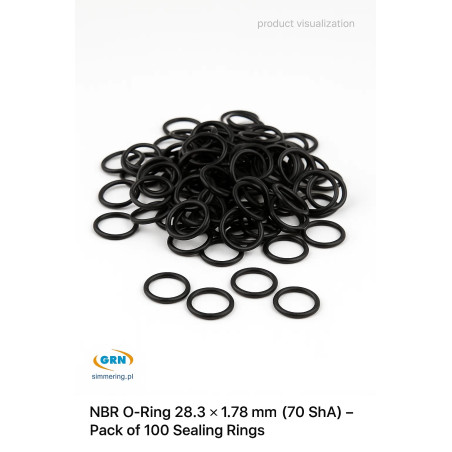 Oring NBR 28,3 × 1,78 mm (70 ShA) – opakowanie 100 sztuk
