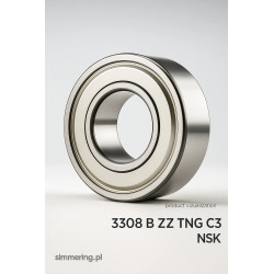 NSK 3308 B ZZ TNG C3 – podwójne łożysko kulkowe kątowe 40×90×36,5 mm