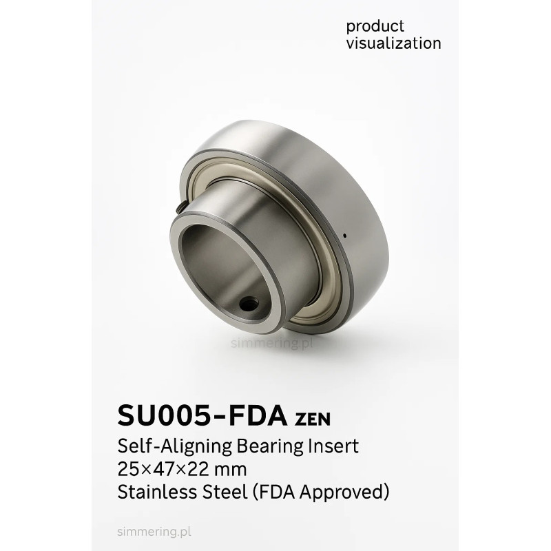 SU005-FDA ZEN łożysko samonastawne insert 25×47×22 mm