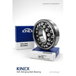 KINEX 1211 K 55×100×21 mm – Self-Aligning Ball Bearing