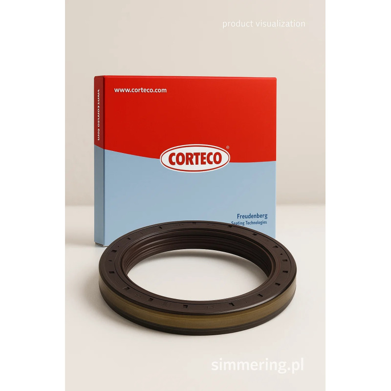 Uszczelniacz CORTECO 12015149 NBR RWDR-K7 Simmerring 165x195x16,5/18 – Pierścień Uszczelniający Wału