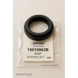Uszczelniacz CORTECO 19019963 NBR BASF Simmerring 27x37x3.5/7 - Pierścień Uszczelniający