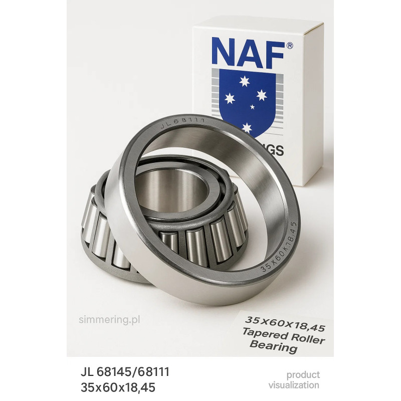 JL 68145/68111 NAF 35×60×18,45 mm – łożysko stożkowe jednorzędowe | Przegląd od AI
