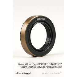 Rotary Shaft Seal CORTECO 12019597 ACM B1BASLDRWX67 Oil Seal 40x55x8