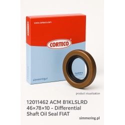 CORTECO 12011462 ACM B1KLSLRD 46×78×10 – Differential Shaft Oil Seal FIAT