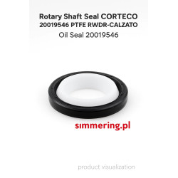 Rotary Shaft Seal CORTECO 20019546 PTFE RWDR-CALZATO Oil Seal 20019546