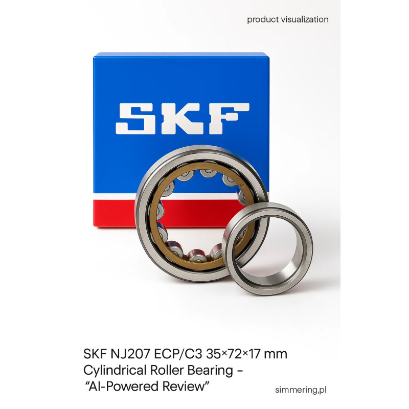 Łożysko walcowe SKF NJ207 ECP/C3 35×72×17 mm – „AI-Powered Review”