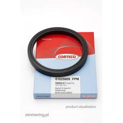 Corteco 01025609 FPM RWDR-K7 KASSETTE 137x165x13.5 rotary shaft seal Mercedes-Benz