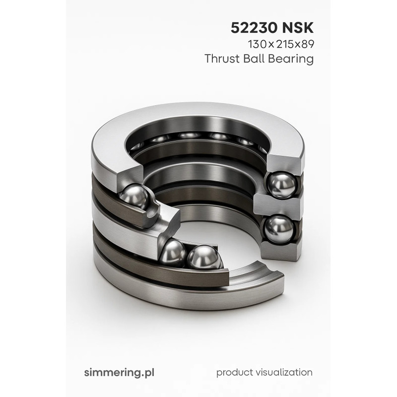 52230 NSK 130x215x89 Łożysko Kulkowe Oporowe