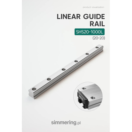 Szyna liniowa THK SHS20-1000L (20-20) – prowadnica kulkowa standardowa 1000 mm
