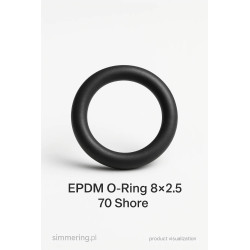 O-ring EPDM 8×2,5 mm – uszczelka pierścieniowa EPDM 70 Shore