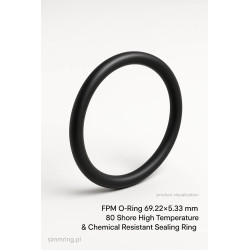 Oring FPM 69,22×5,33 mm – uszczelka pierścieniowa odporna chemicznie i termicznie