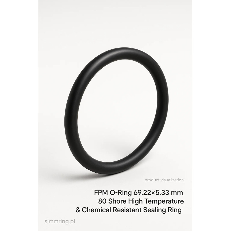 Oring FPM 69,22×5,33 mm – uszczelka pierścieniowa odporna chemicznie i termicznie