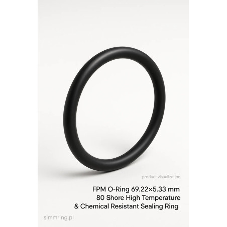 Oring FPM 69,22×5,33 mm – uszczelka pierścieniowa odporna chemicznie i termicznie