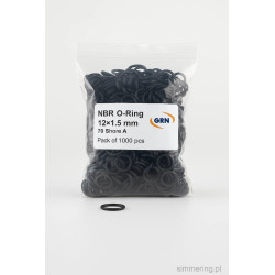 NBR O-Ring 12×1.5 mm 70 Shore A – Pack of 1000 pcs