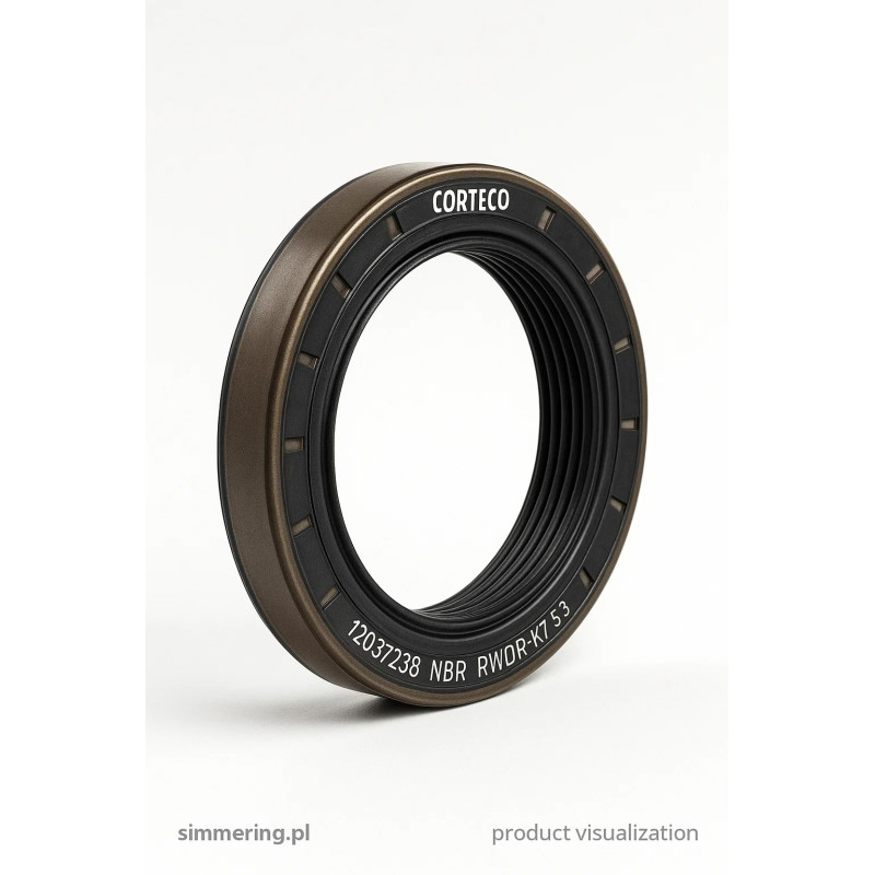 Uszczelniacz CORTECO 12037238  NBR RWDR-K7 S3 Simmerring 158,75x200x15/17