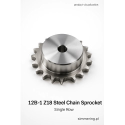12B-1 Z18 Steel Chain Sprocket – Single Row • AI-Powered Review