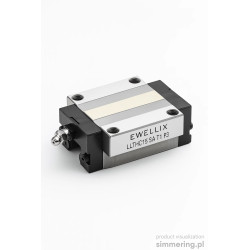 Ewellix LLTHC15 SA T1 P3 — Flanged Linear Ball Carriage, Size 15, Precision Class P3