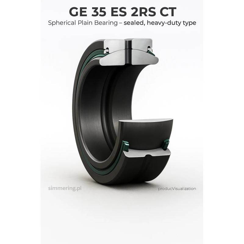 CT GE 35 ES 2RS Spherical Plain Bearing 35x55x25 mm
