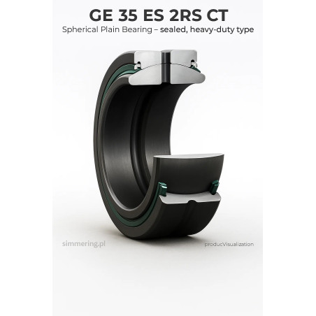Łożysko przegubowe ślizgowe CT GE 35 ES 2RS 35x55x25 mm