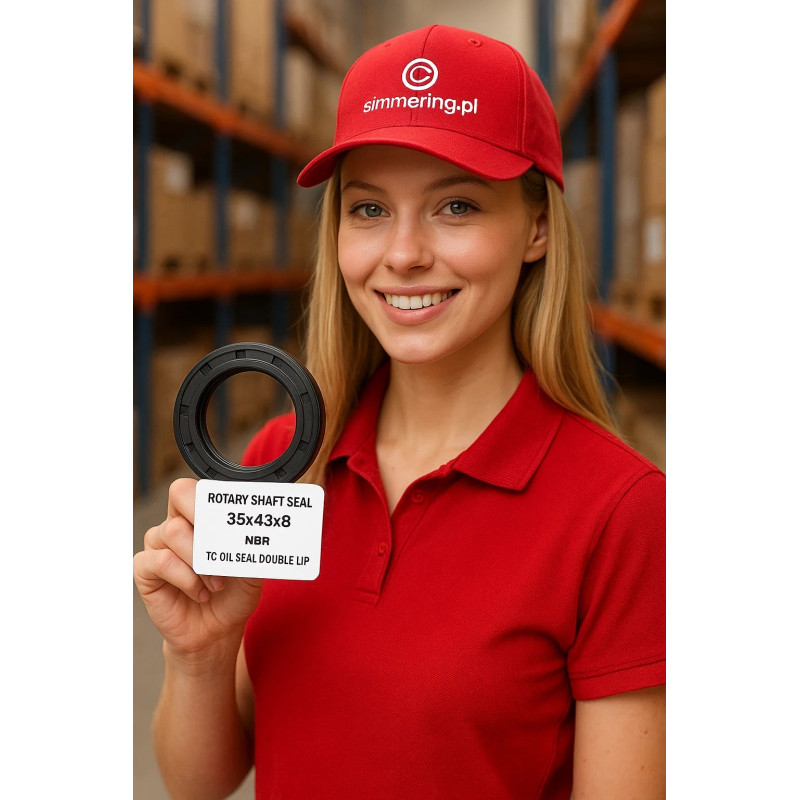 Oil Seal 35x43x8 AO NBR Double-Lip Rotary Shaft Seal