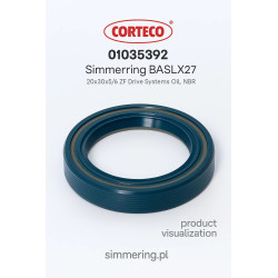 Rotary Shaft Seal CORTECO 01035932 NBR BASLX27 20x30x5/6 Radial Oil Seal for ZF Systems