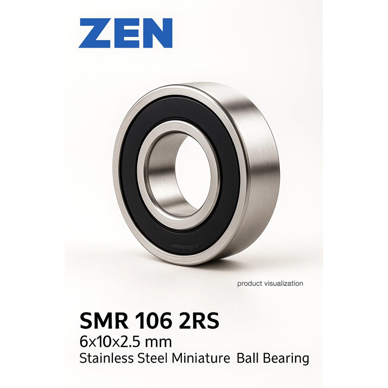 Przegląd od AI: Łożysko kulkowe uszczelnione SMR 106 2RS ZEN 6×10×2,5 mm