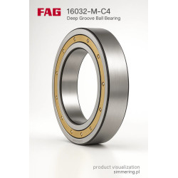 16032-M-C4 FAG 160x240x25 Deep Groove Ball Bearing
