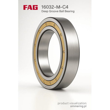 16032-M-C4 FAG 160x240x25 Deep Groove Ball Bearing