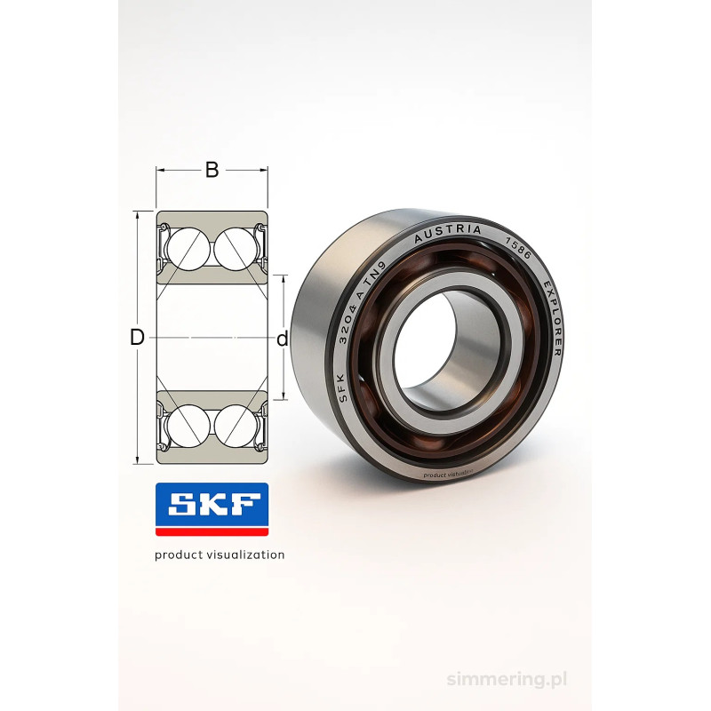 SKF 3200 ATN9 10×30×14 Łożysko kulkowe skośne dwurzędowe – Przegląd od AI