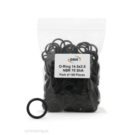 Oring 14,5x2,5 NBR 70 ShA – opakowanie 100 sztuk GRN, uszczelka olejoodporna simmering.pl